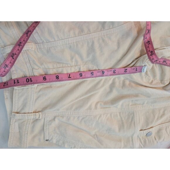 Anthropologie The Carson Utility Barrel Cargo Pants Size 8 Corduroy Ivory - Picture 13 of 14